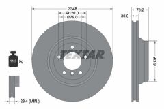 Bmw E92 Fren Diski Ön 330 / 335 348 mm TEXTAR