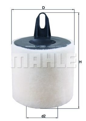 MAHLE LX1651 Bmw 1 Serisi E87 118i Hava Filtresi 143 Beygir 2007-2012 KNECHT