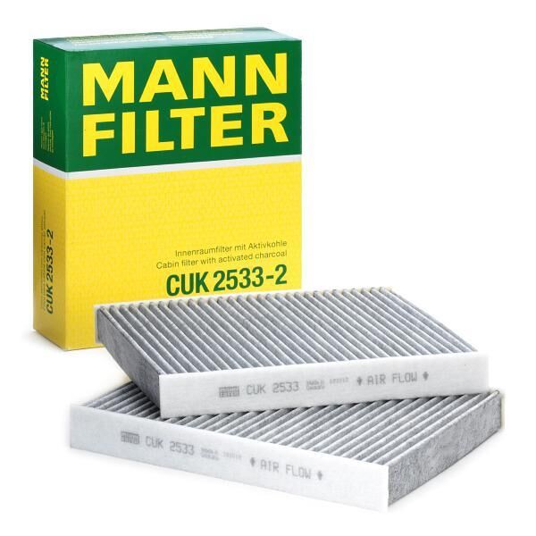 MANN CUK2533-2 Bmw 7 Serisi F01 Kasa 730d Karbonlu Polen Filtresi 258 Beygir 2009-2015 MANN